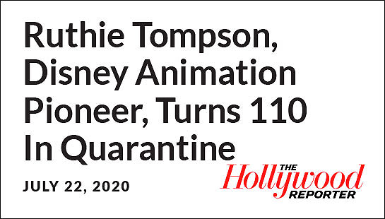 Ruthie Tompson, Disney Animation Pioneer, Turns 110 In Quarantine