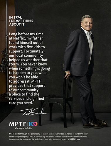 Ted Sarandos 100th Ad