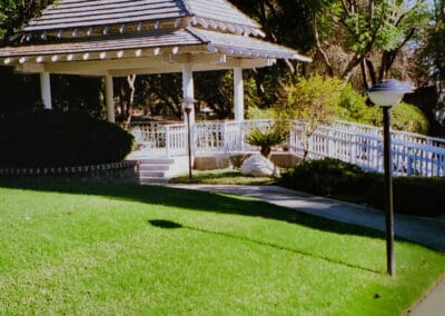 Gazebo next to stairs